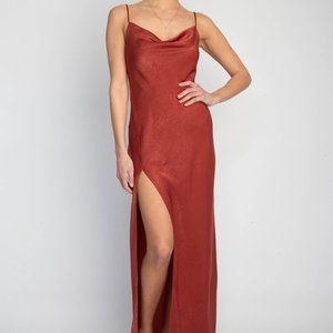 RESA River Slip Rust Dress